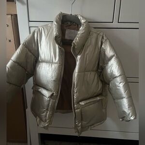 Zara rose gold coat, 2-3 years